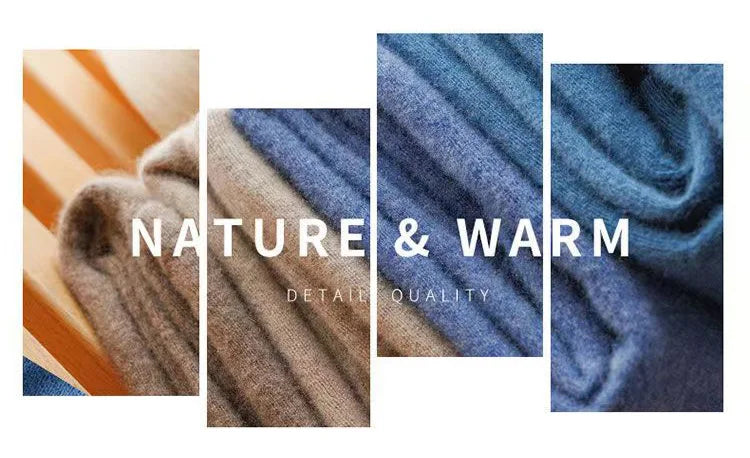 Winter Men's 6XL  Cashmere Sweater Merino Cold Resistant Clothing O-Neck Solid Color Pullover Warm Jersey Jumper Wool Sweaters