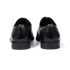 Men's Genuine Leather Oxfords Fashion Pointed Toe Wedding Party Dress Shoes Luxury Lace-Up Office Career Formal