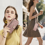 Compatible with iPhone 17/16e/15/14/13/12 Pro Max 16 Plus Lanyard Zipper Wallet Case Dual Card Holder Flip Stand Magnetic Buckle