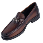 New 2025 Summer Men Genuine Leather Formal Business Loafers Slip On Retro Breathable Men Leather Moccasins Shoes
