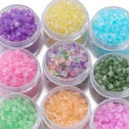 100pcs/lot 2x4mm Ice Seed Gradient Glass Beads Round Beads Colorful Uniform Rice Shape for DIY Handmade Jewelry Bracelet Making