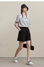 Amii Women's Shorts 2026 Summer New Rolled Casual Cotton Pants Cuffed Hem Solid Color Versatile Basic Woman Clothes 12622140
