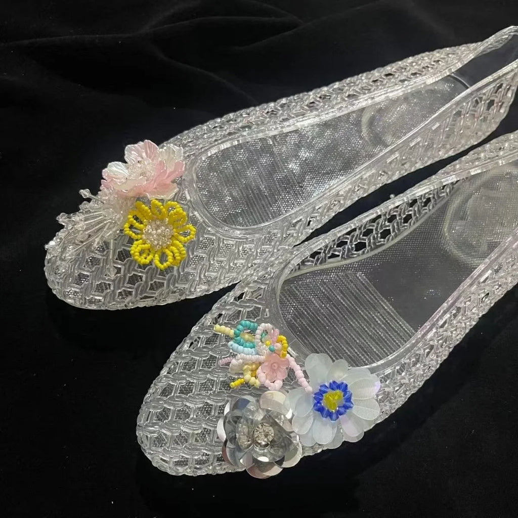Fashion Crystal Shoes Decorations Advanced Dead Flower Pearl Bow Sequin Shoe Charms Set DlY Detachable Shoes Chic Vacation Shoes