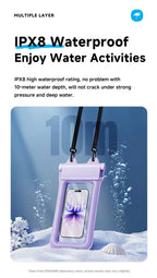 Essager Waterproof Phone Case Swimming Bag IPX8 Floating Bag Protect Pouch Cover For Phone Water Sports For iPhone Huawei Xiaomi