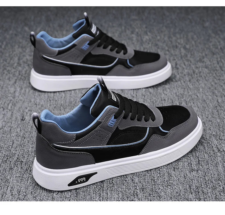 Shoes For Man Casual Sneaker Mens Leather Comfortable Walking  Daily Wear Breathable Light Long Lasting Versatile