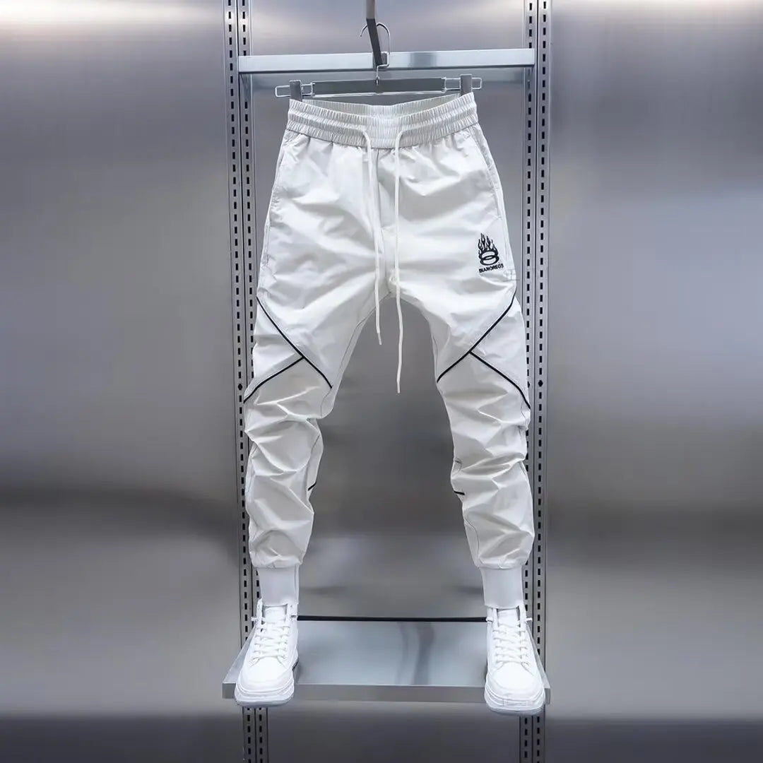 Men's Cargo Pants White Hip Hop Male Trousers Summer Regular Fit Harajuku Long Slacks Street Emo Cheapest Luxury New In Casual