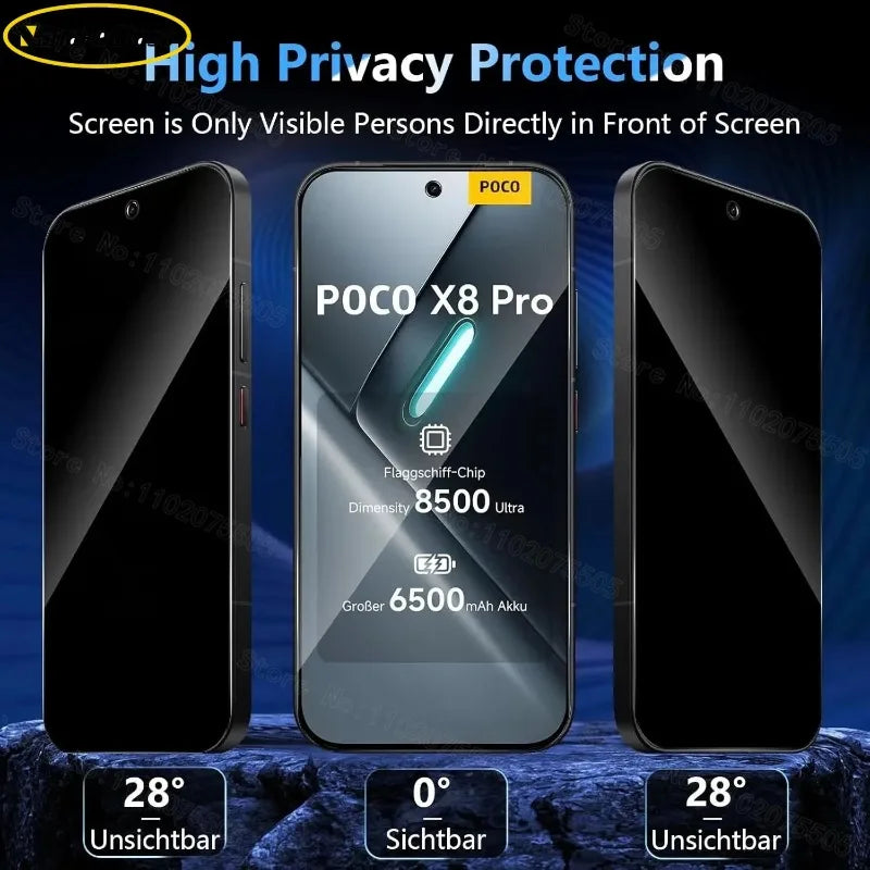 5 Pack HD/Privacy Screen Protector for IPhone 17 Pro Max Air 17e 16e 11 12 13 14 15 16 Pro,Tempered Glass,Dust-Free Easy Install