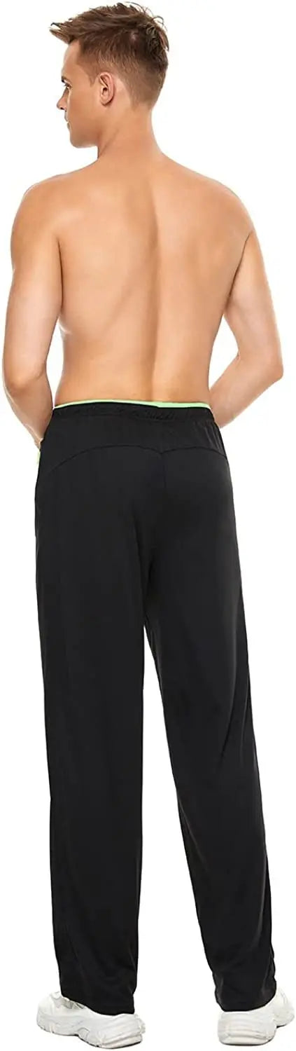 Men Sweatpants Running Sport Pants Drawstring Lightweight Solid Joggers Sport Streetwear Casual Breathable Trousers Tracksuit