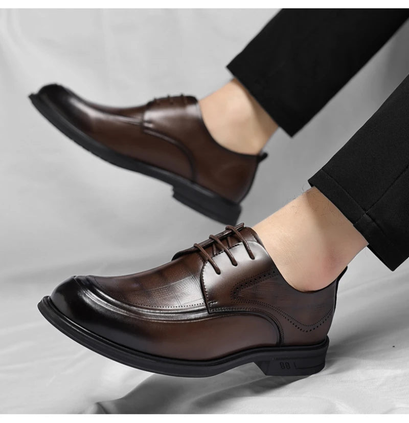 Business Formal British Style Casual Commuting Style Commuting Shoes Wedding Groom Shoes Leather Shoes Men's Four Seasons