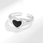 VENTFILLE 925 Sterling Silver Flower Lace Ring Korean Fashion Opening Inlaid CZ Adjustable Rings Valentine's Day Gift