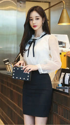 Ladies Casual Simplicity Elegant Trend New Style Summer High Waisted Hip Hugging Skirt Black Short Skirt Fashion Trend