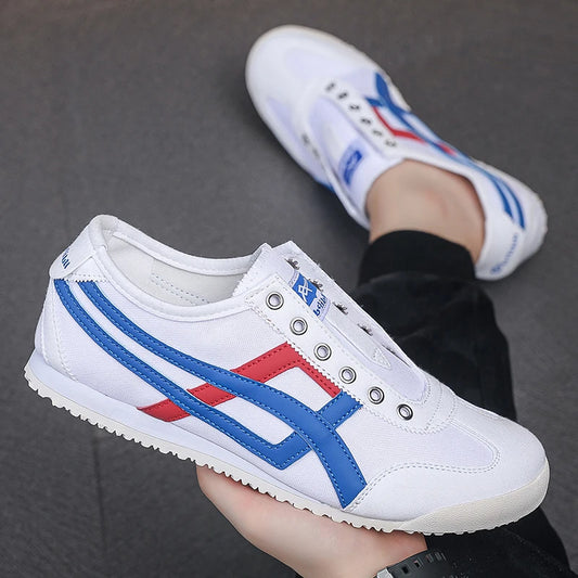 Design Canvas Mesh Shoes Men Casual Sneakers Flat Sports Shoes Walking Running Ligthweight Anti-skid Breathable Sale Promotion