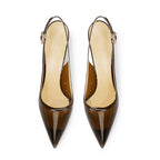 Summer Women High Heeled Shoes for Woman's Pointed Toe Ankle Thin Heels Mixed Colors Pumps Sexy Lady Patent Leather Party Shoes