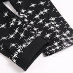 Autumn and Winter Fashion Trend Print Retro Straight Tube Elastic Men's Denim Pants Casual Sports Comfortable High-Quality Jeans