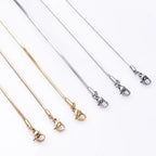 Wholesale 45/50/60/70cm Snake Long Chain Necklace Stainless Steel Necklaces For Women Men Jewelry Neck Chokers Catenina Collana