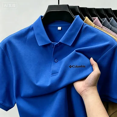 Summer men's  luxury short sleeved Print polo shirt with exquisite casual and comfortable T-shirt design
