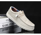 Men Shoes Casual Canvas Loafers Shoes Light Breathable Flats Leisure Male Vulcanized Shoes Walking Sneakers Plus Size 39-46