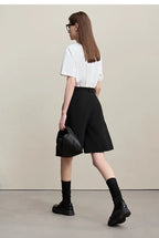 Amii Women's Shorts 2026 Summer New Commuter Versatile Pleated Loose Pants Women's Wide-leg Casual Five-point Pants 12622017