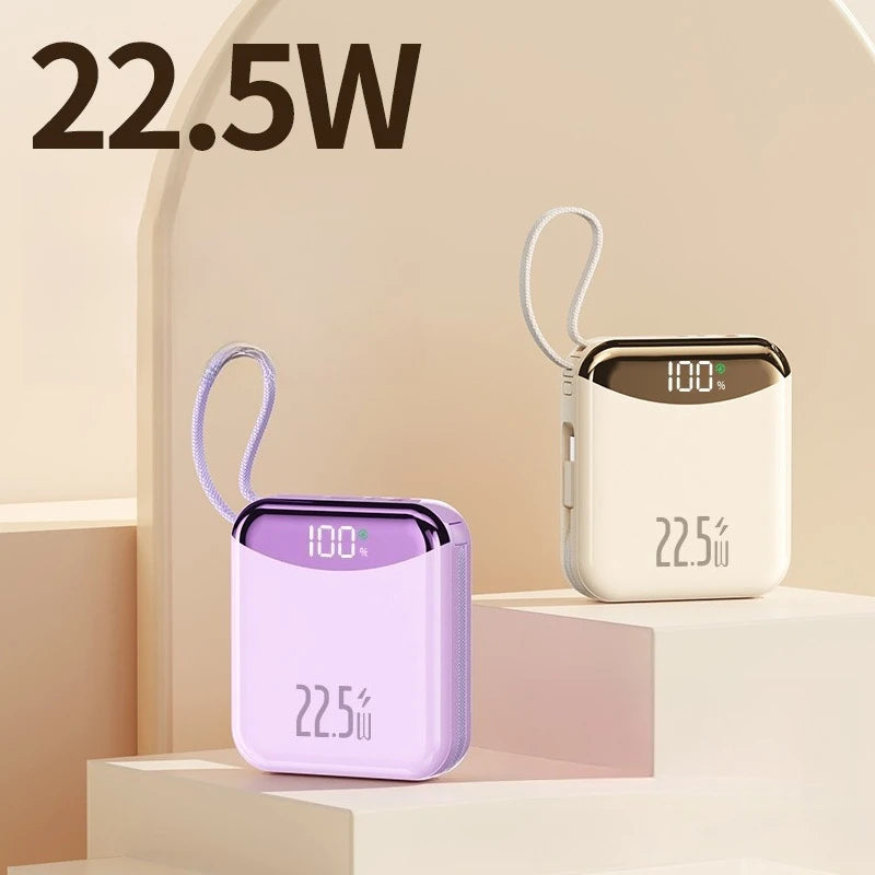 CCC Certification 22.5W 20000mAh Mini Power Bank Fast Charge Powerbank External Battery for iPhone Xiaomi Huawei Samsung