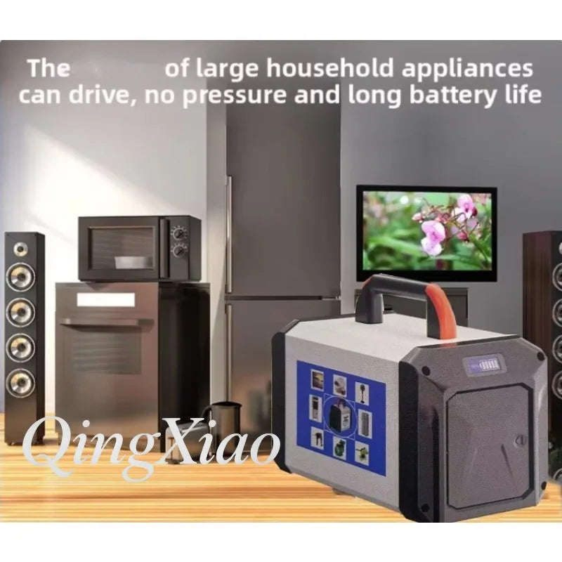 500W Portable Power Station Dual Voltage 110V 220V Solar Generator For Outdoor Camping Fishing And Car Emergency Use Lifepo4