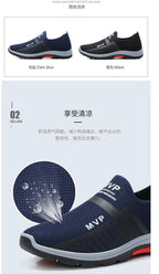 Slip on Mesh Men Shoes Lightweight Sneakers Men Fashion Casual Walking Shoes Breathable Slip on Mens Loafers Zapatillas Hombre
