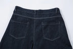 【Mirrordust】Pleated Baggy Jeans Men Loose Wide Leg Jeans Trousers Streetwear Harajuku Hip Hop Jeans Denim Pants