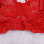 Tornova Sexy Lace Lingerie Suit for Women Mesh See-through Sexy Interesting Lingerie Two-Piece Ladies Body Shaping Underwear Set