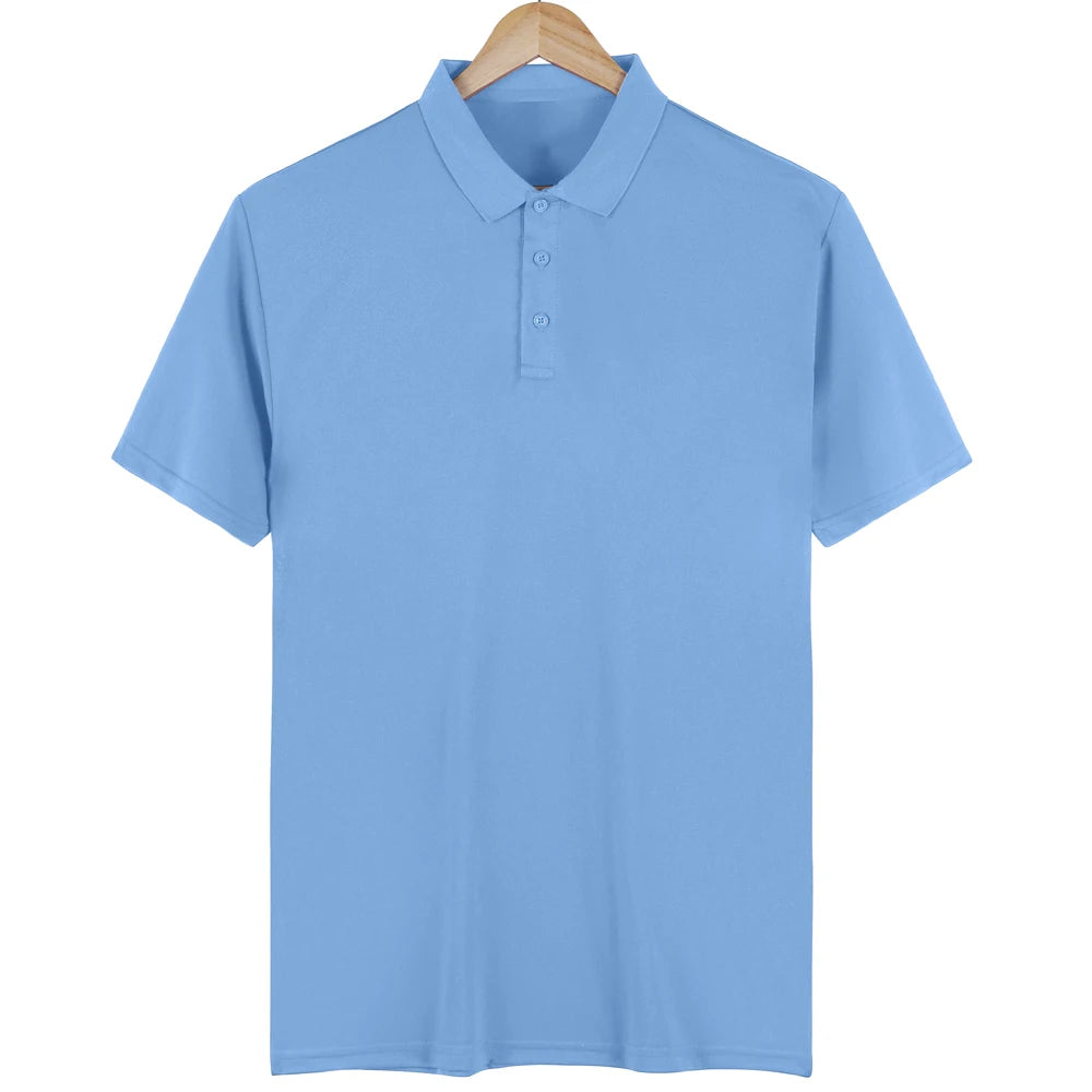 Women Solid Color Polo Shirt Summer Casual Cool Feeling Antibacterial Tops Breathable Short-sleeved Lapel Slim Fit 2025 Clothes
