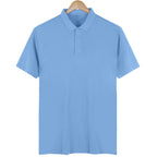 Women Solid Color Polo Shirt Summer Casual Cool Feeling Antibacterial Tops Breathable Short-sleeved Lapel Slim Fit 2025 Clothes