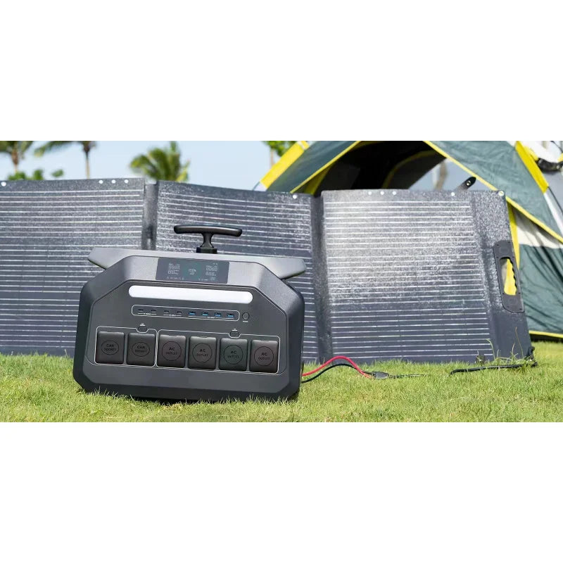 IEE P3200 Portable Power Station 3200W LiFePO4 Battery MPPT Solar Panel Flashlight Large Capacity Pure Sine Wave Inverter