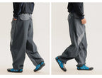 Men Outdoor Lightweight Quick Dry Ultra Loose Casual Splice Wide Leg Techwear Track Cargo Pants Women Streetwear Baggy Trousers