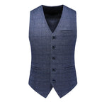 Men's Business Casual Three-Piece Set 2024 Fashion Bridegroom Dress Suit Vest Trousers High Quality