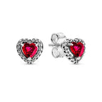925 sterling silver heart-shaped ring necklace earrings sparkling luxury crystal women's jewelry set holiday surprise gift
