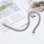 12.5mm Iced Out Miami Cuban Link Necklaces Free Shipping Bling Rapper Chains For Men Hip Hop Daily Party Fashion Jewelry Gift