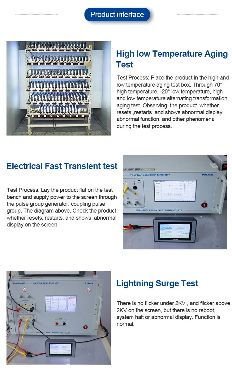 Huaqingjun 4.3 Inch LCD Touch Screen Ethernet RS485 232 Communication DC19-30V LAN RJ45 HMI for PLC