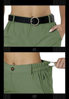 Women's Hiking Cargo Shorts Quick Dry Nylon Shorts Summer Travel Active Golf Shorts with 6 Pockets Water Resistant