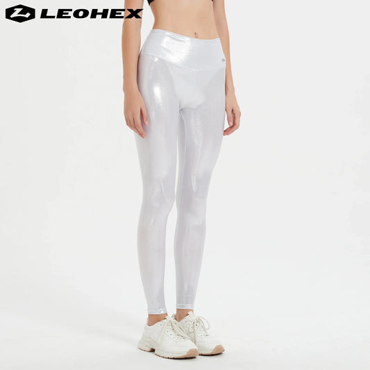 LEOHEX High Waist Yoga Leggings for Women, Breathable Fitness Running Pants, Workout Gym Sports Trousers