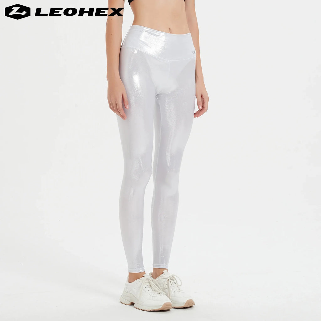 LEOHEX High Waist Yoga Leggings for Women, Breathable Fitness Running Pants, Workout Gym Sports Trousers