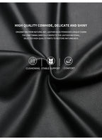 LAORENTOU true cowhide breathable perforated leather shoes with pointed tips, British business dress perforated leather sandals