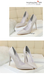 Women Korean Version Fashion Shallow Mouth Office Shoes Stiletto Party Single Shoes Female Comfort Women Heels Simple 9511-17