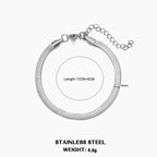 Hot Classic Unisex Flat Snake Chain Choker Necklace For Women Stainless Steel Herringbone Gold Silver Color Fashion Jewelry Gift