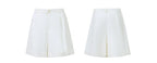 Amii Women's Shorts 2026 Summer New Rolled Casual Cotton Pants Cuffed Hem Solid Color Versatile Basic Woman Clothes 12622140