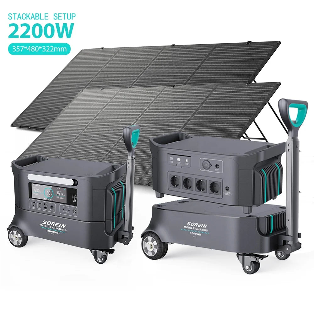 Portable 1800W Solar Power Station Lithium Ion Battery Solar Generator Power Plant 2000w 2000W 3000W 300W 1200W 600W Surge