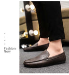 In 2025, the new men's casual soybean shoes are fashionable and versatile, and men's work shoes is black and brown  size 39-46.