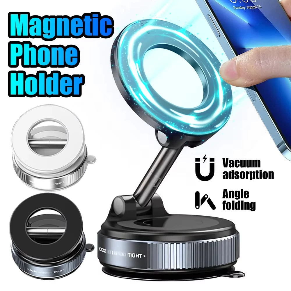 For Magsafe Phone Holder Vacuum Magnetic Car Holder For iPhone 17 Pro Max 16 Smartphone Stand Desktop Bracket Dashboard Holder