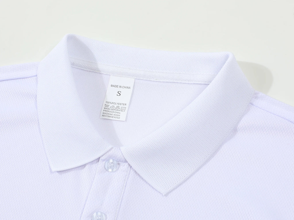 Solid color polo shirt ultra-light men's quick-drying breathable sweat-wicking shirt suitable for fitness gym and running