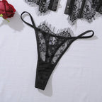 Sexy Lingerie for Women Sensual Lace Corset 2PC Set Sheer Strapless Slimming Tops + Thongs Clubwear Sexy Body Shaping Underwear