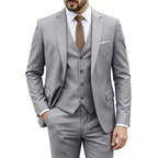 Men Suits For Wedding 3 Pieces 2 Set Elegant Slim Fit Jackets Pants Blazers Formal Outfit Fashion Business Classic 2026 Costume