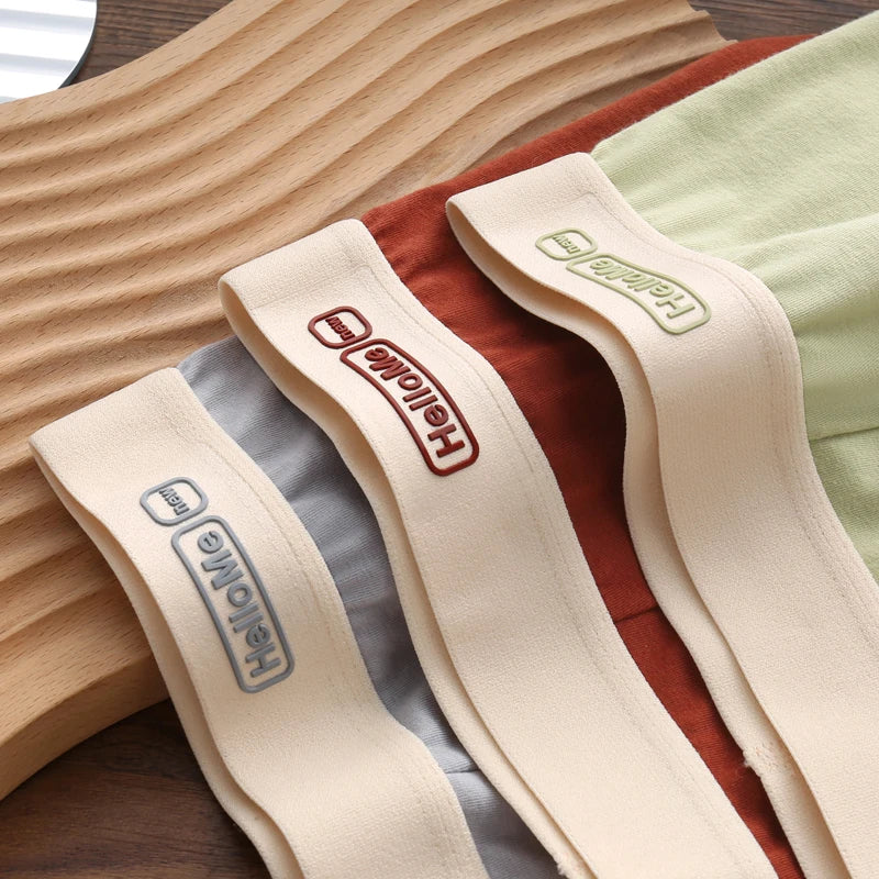 6Pcs/Men's Underwear High Quality Pure Cotton Boxer Shorts Anti-bacterial Breathable Sports Men Underwear Elasticity Large Size