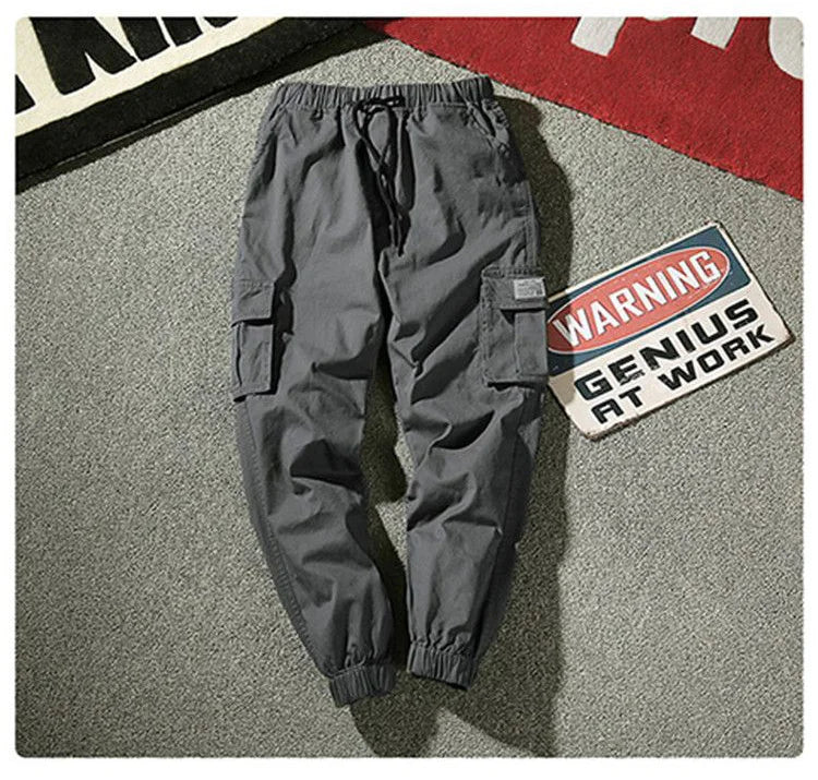 Camouflage Cargo Pants Men Cotton Streetwear Korean Hip Hop Joggers 7XL Loose Fit Casual Trousers Multi-Pockets Elastic Waist